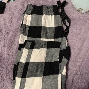 Buffalo plaid pajama bottoms